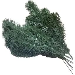 Декоративная ветка 34см Искусственные материалы для декора и флористики 200 шт Зеленая