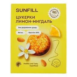 Цукерки Sunfill Лимон-мигдаль з протеїном 73 г - мініатюра 2