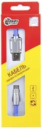 Кабель Dengos USB - USB Type-C (M/M) 1 м Blue (PLS-TC-NS-BLUE) - мініатюра 3