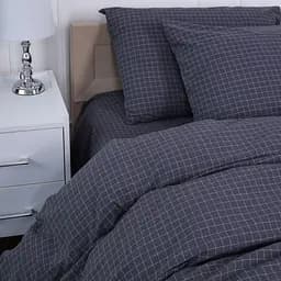 Простирадло MirSon Варена бавовна 40-0012 "Benjamin" 110х160 см сіре (2200009012655) - мініатюра 4