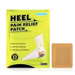 Травяной пластырь от ахиллова тендинита Sumifun для ног на пяточную кость 6 шт упаковка