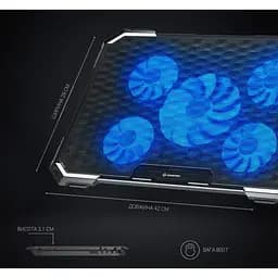 Охолоджувальна підставка для ноутбука до 21 дюймів GamePro GPCP-485 5xfans - мініатюра 5