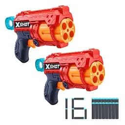Скорострельный бластер Zuru X-Shot Red Excel Fury 4 2 PK (36329R)