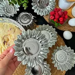 Формочки для випікання кошиків кексів та тарталеток Ø верх 12.5, низ 7, висота 4.5 см (набір з 10 штук), Master Class 84596 - мініатюра 4