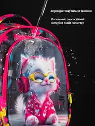 Ортопедичний рюкзак з пеналом та мішком 3 в 1 для дівчинки School Standard 38х30х18 см з Котом в 1 клас (Full 150-31) - мініатюра 8