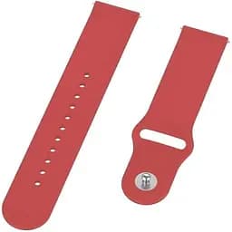 Силіконовий ремінець BeCover для Amazfit Stratos (22 mm)/ Stratos 2/2S/3 /Amazfit GTR 2/Amazfit GTR 47mm/Amazfit GTR Lite 47mm/Amazfit Nexo/Amazfit Pace/Amazfit GTR 3 Pro/Amazfit GTR 4 Red (706368) - мініатюра 2