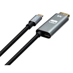 Кабель мультимедійний USB-C to DisplayPort 1.5m v1.2 4K60Hz PD 100W port Vinga (VCPVCCD1215PD) - мініатюра 2