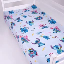 Простыня MirSon бязь Kids Time Cute Stitch Blue 110x160 см (2200012552209)