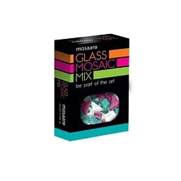 Дитячий набір для творчості Мозаїчний мікс Mosaaro MA5004 білий, бірюзовий, фіолетовий з глітером