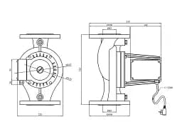 Циркуляційний насос Pumpman GRS65/11F - мініатюра 2