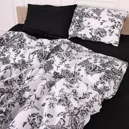 Пододеяльник MirSon Бязь 17-4840 Deborah 160 x 220 см черно-белый (2200009579202)