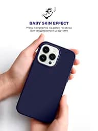 Силиконовый чехол для Apple iPhone 14 Pro, ICON2 Case, фиолетовый, противоударный, панель, защита всего корпуса, матовая поверхность Soft Touch, выступает над дисплеем, совместим с защитными стеклами и пленками, с микрофиброй, ArmorStandart (ARM63604) - мініатюра 8