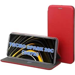 Чехол-книжка BeCover Exclusive для Tecno Spark 20C (BG7n) Red (711247)