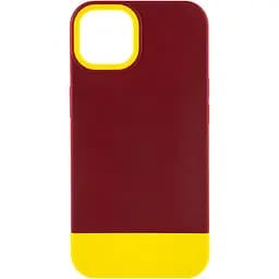 Чехол Epik TPU+PC Bichromatic для Apple iPhone 11 Pro Max 6.5 Brown burgundy/Yellow