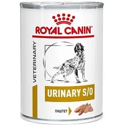 Вологий корм для дорослих собак Royal Canin Urinary S/O при захворюваннях нижніх сечовивідних шляхів 410 г 