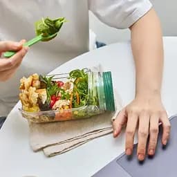 Ланч бокс у формі банки з герметичною кришкою