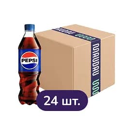 Упаковка напитка Pepsi Cola безалкогольный сильногазированный 0,5 л х 24 шт.