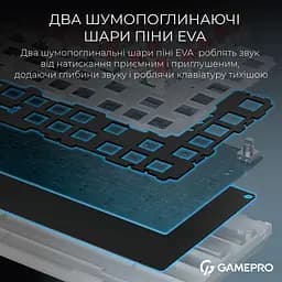 Клавіатура GamePro Asgard Valhalla 75% Exploded QLAB Orange Switches (MK160W Pro) - мініатюра 11