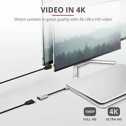 Адаптер Trust Dalyx USB-C > HDMI, 0.2м, Алюміній, чорний teh0018506 - мініатюра 9