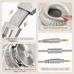 Гарнітура OneOdio Studio Pro C, Bluetooth+3,5мм, Silver - мініатюра 5