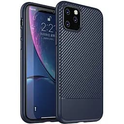 Чохол-накладка iPaky Moosy Series/TPU With Carbon Fiber Case Apple iPhone 11 Pro Max Blue