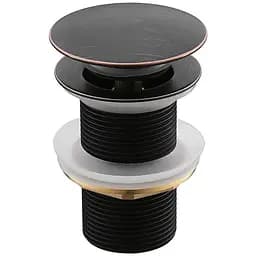 Клапан донний Pop-up (без переливу)Imprese Podzima Zrala ZMK02170851, Чорний матовий