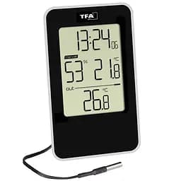 Термогігрометр з годинником цифровий TFA 30504801
