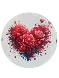 Подарункова коробка кругла (ХДФ) 19x10 см. №31
