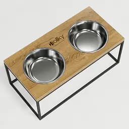 Hollky Base XL20 — миски на підставці для великих собак (2 × 1,8 л) - мініатюра 8