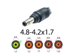 Блок живлення для HP 19V 4.74A 90W (4.8x1.7) Bullet. High - мініатюра 2