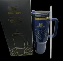 Термокухоль Stanley Quencher H2.0 Tumbler з неіржавкої сталі 1,18 л Royal Blue Gold KT7001972
