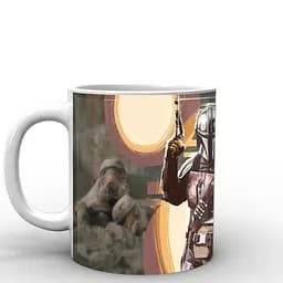 Кухоль GeekLand Зіркові війни Мандалорець арт Star Wars The Mandalorian TM.04.07 330 мл білий