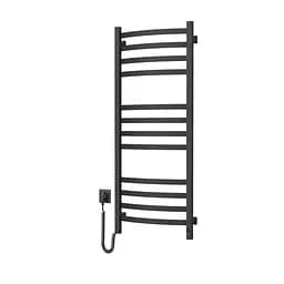 Электрический полотенцесушитель Navin Avalon 480x1200 Sensor левый, черный муар 10-043153-5010, Черный матовый, Левое, Электронный