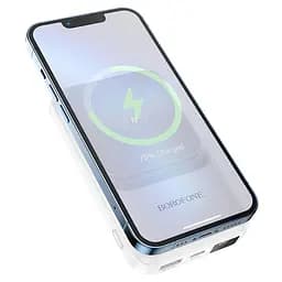 Портативний акумулятор із бездротовою зарядкою Borofone BJ26 Spencer 20 W 10000 mAh білий - мініатюра 3