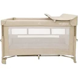 Кровать-манеж детская со вторым ярусом и пеленатором VELANO Tino, beige