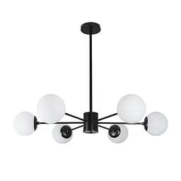 Люстра лофт з білими кулями Levistella 7529807-6 BK+WH