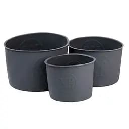 Набір форм для випікання пасхи силіконові 3 шт 1.7 л 1 л 0.6 л  Темно-сірий TS Kitchen HP-35-558GB