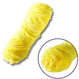 Пряжа плюшевая синель Brushme PP102, 100 грамм, 100% полиэстер, ярко-желтый