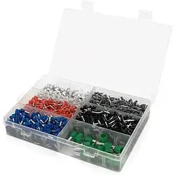 Набір клем/наконечників Voltronic VE2120 (Е1510-400 шт,Е1008-400 шт,Е0508-400 шт, Е7508-600шт, Е16-12-20шт, Е2508-300 шт)