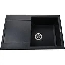 Гранітна мийка Globus Lux Komo графiт 790х500мм-А0001