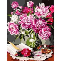 Картина по номерам Букет півоній ArtStory 50х65 см різнокольорова 000169345