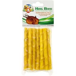 Ласощі для собак кручений стік зі смаком курки 10 см Croci KingBone 20 шт/уп