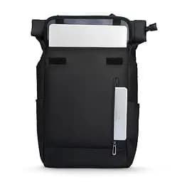 Рюкзак Mark Ryden ролтоп MR2908 з USB-портом Чорний - мініатюра 3