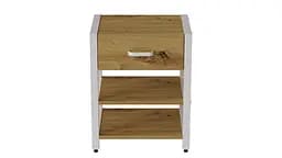 Тумба універсальна Ferrum-decor Вів'єн 1/2 50x41x40 білий ДСП Дуб Артізан 16мм (FRD-104129) - мініатюра 3