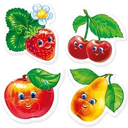 Беби пазлы Vladi Toys Малюк зможе Фрукты 16 элементов (VT1106-77)