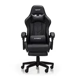Крісло геймерське Hanert G-Force з підставкою для ніг Black - мініатюра 2
