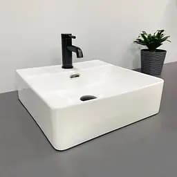 Умивальник VBI Bitonto S white накладний підвісний VBI-015702, Білий