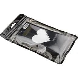 Чохол-накладка Toto Glass Fashionable Case Samsung Galaxy S10+ White Heart on Black - мініатюра 2