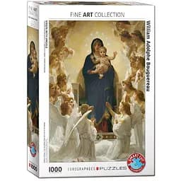 Пазл EuroGraphics Богородиця з янголами Вільям Бугро 1000 ел. (6000-7064)