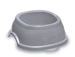 Stefanplast (Стефанпласт) Break 4 - Миска пластикова антиковзна миска для собак і котів 2 л (сірий) - мініатюра 2